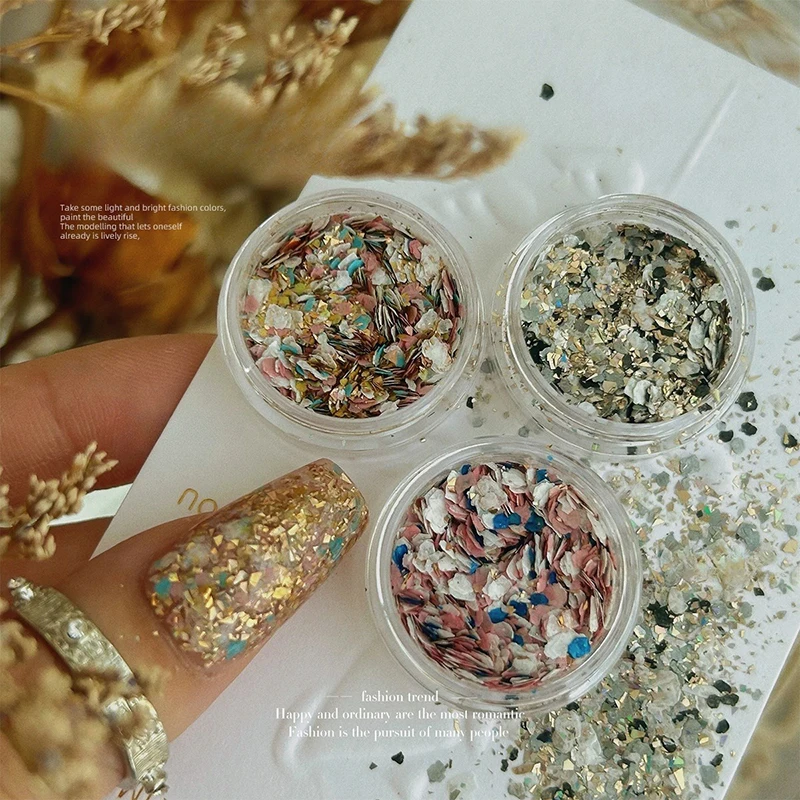 Блеск для ногтей в стиле ретро Nanyang смешанные блестки аксессуары материалы