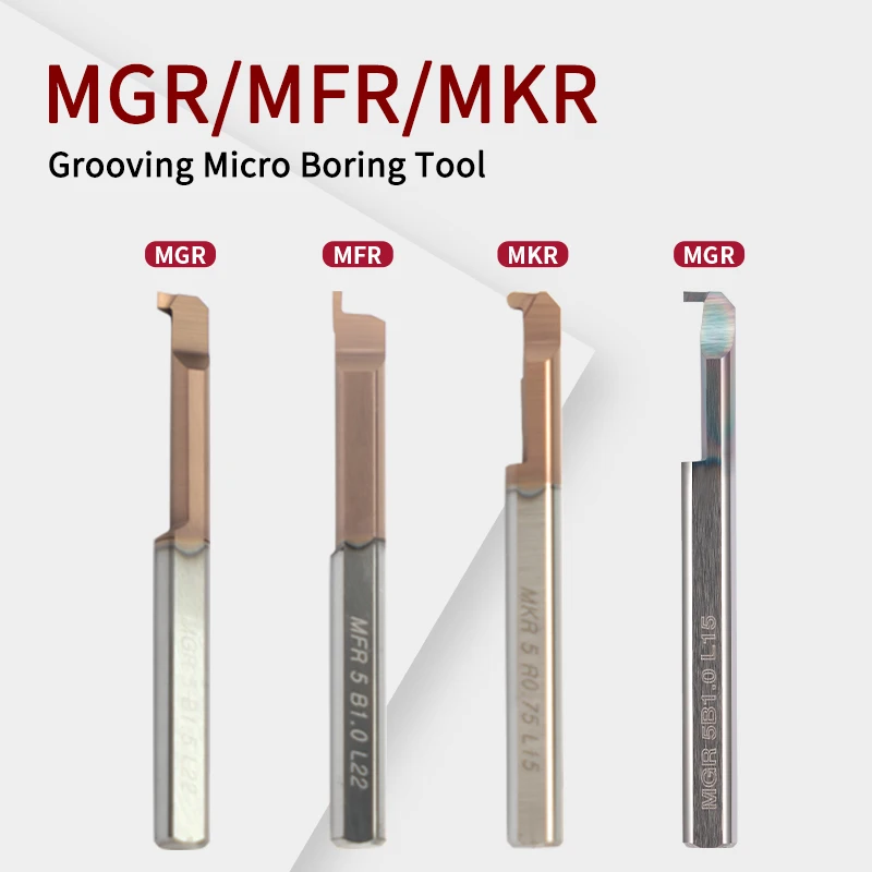 

Small hole boring tool tungsten steel alloy MGR/MKR/MFR CNC shockproof inner hole boring bar micro small hole turning tool