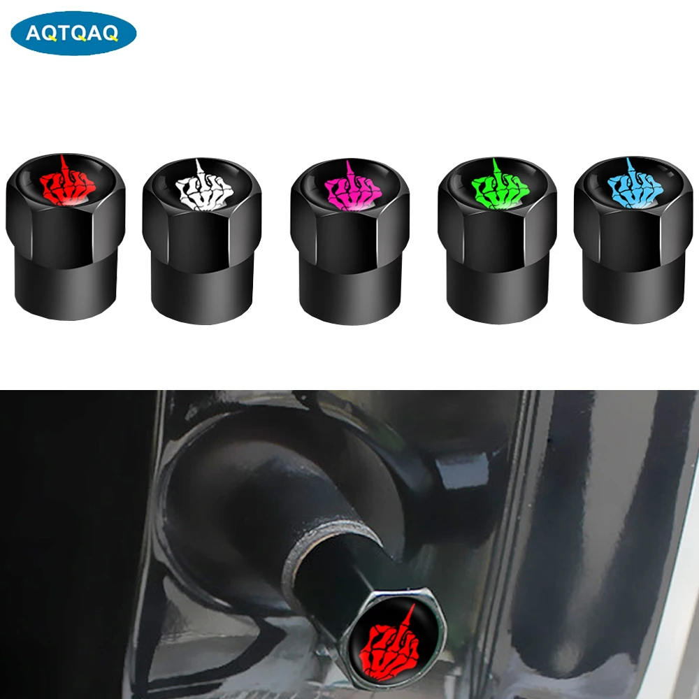 

AQTQAQ 4Pcs/Set Tire Valve Stem Caps with O Rubber Ring, Universal Stem Covers for Cars, SUVs, Bike, Bicycle, Trucks,Motorcycles
