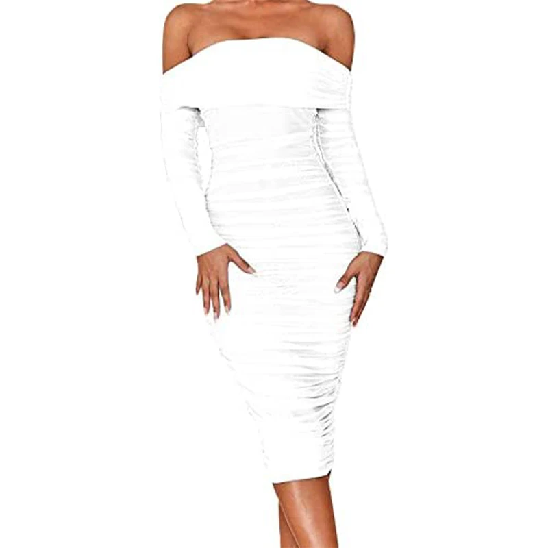 Женское вечернее платье с юбкой-годе длинным рукавом и воротником-стойкой |