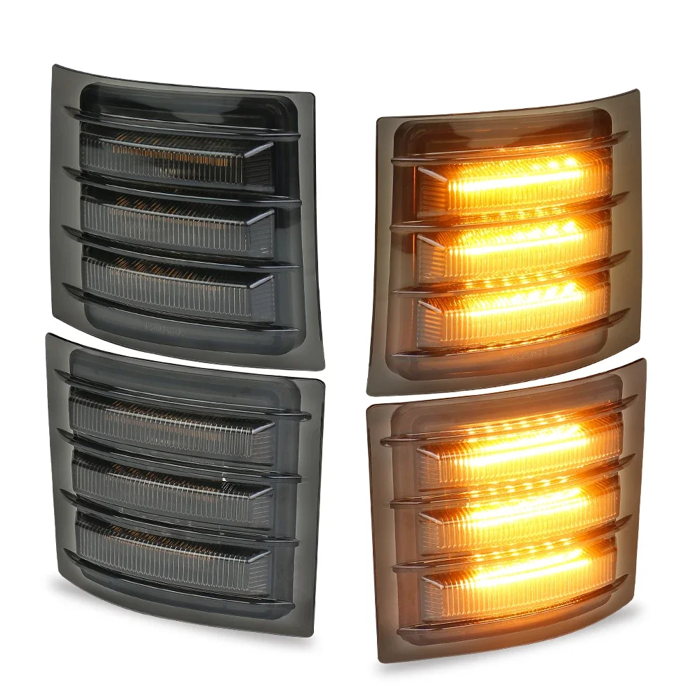 

Светодиодные угловые фонари POVTOR, боковые габаритные указатели поворота для Chevy C/K 1500 2500 3500 1994-1998 C10, пикап Silverado