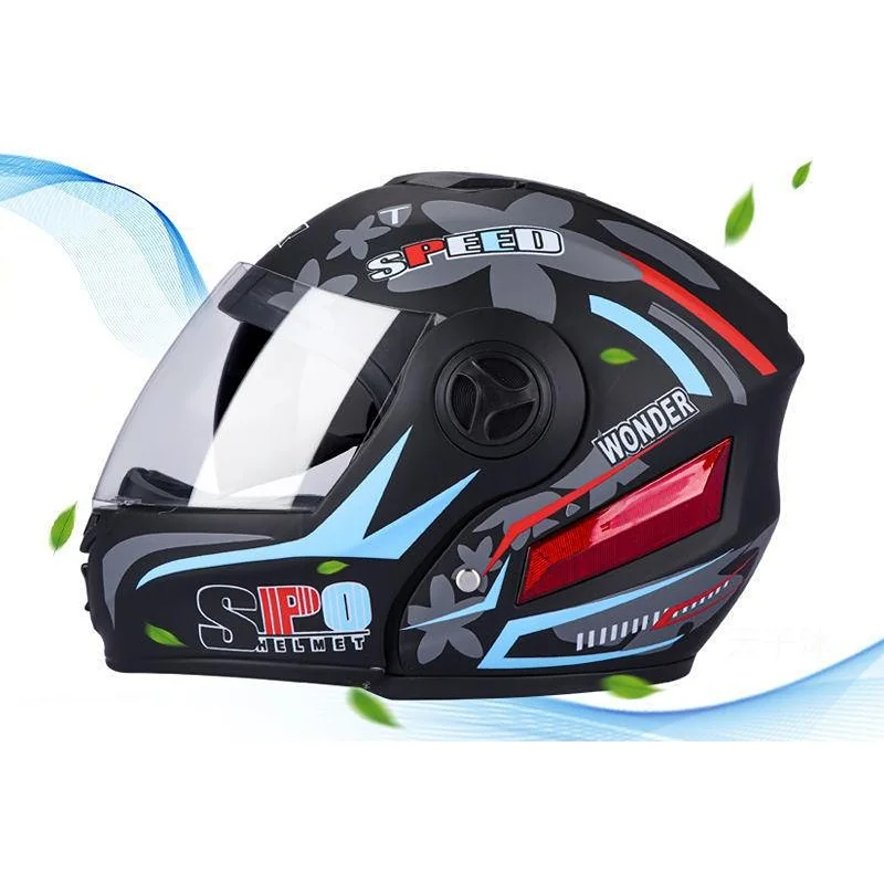 

Шлем мотоциклетный модульный с двойным козырьком, откидной защитный, на все лицо, для улицы, езды на мотоцикле