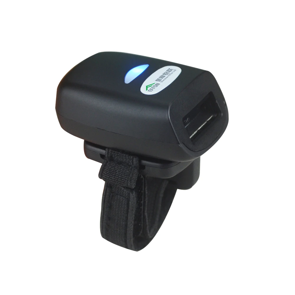 Беспроводной сканер штрих-кодов и QR-кодов Effon FS03 с кольцевым креплением, USB, аккумулятор 500 мАч, совместимость с Android, iOS, Windows, в наличии (art.: 3920dc9dd2fcc) - 3920dc9dd2fcc