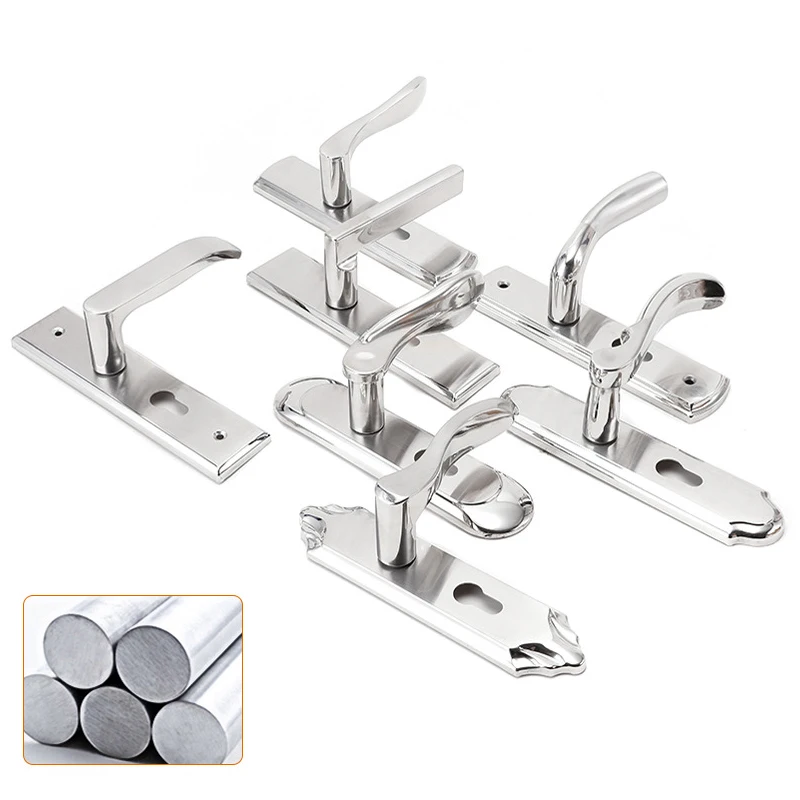 

Толстая дверная ручка из нержавеющей стали, подвесная ручка для левой/правой двери, корона, заостренная круглая, квадратная форма