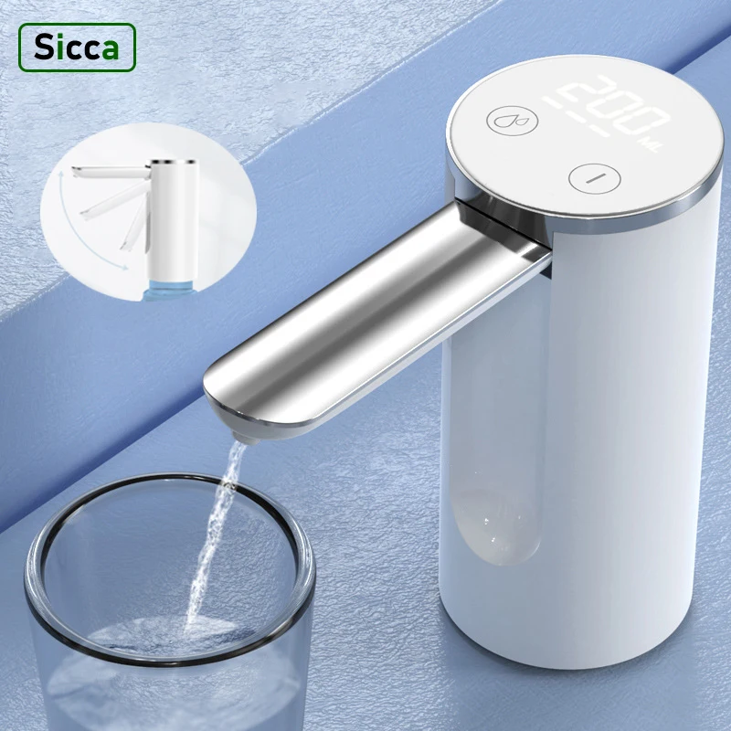 

Electric Water Gallon Pump Automatic Smart Water Pump 19 Liters Bottle Foldable Desktop Rechargeable Drinking Water Dispenser