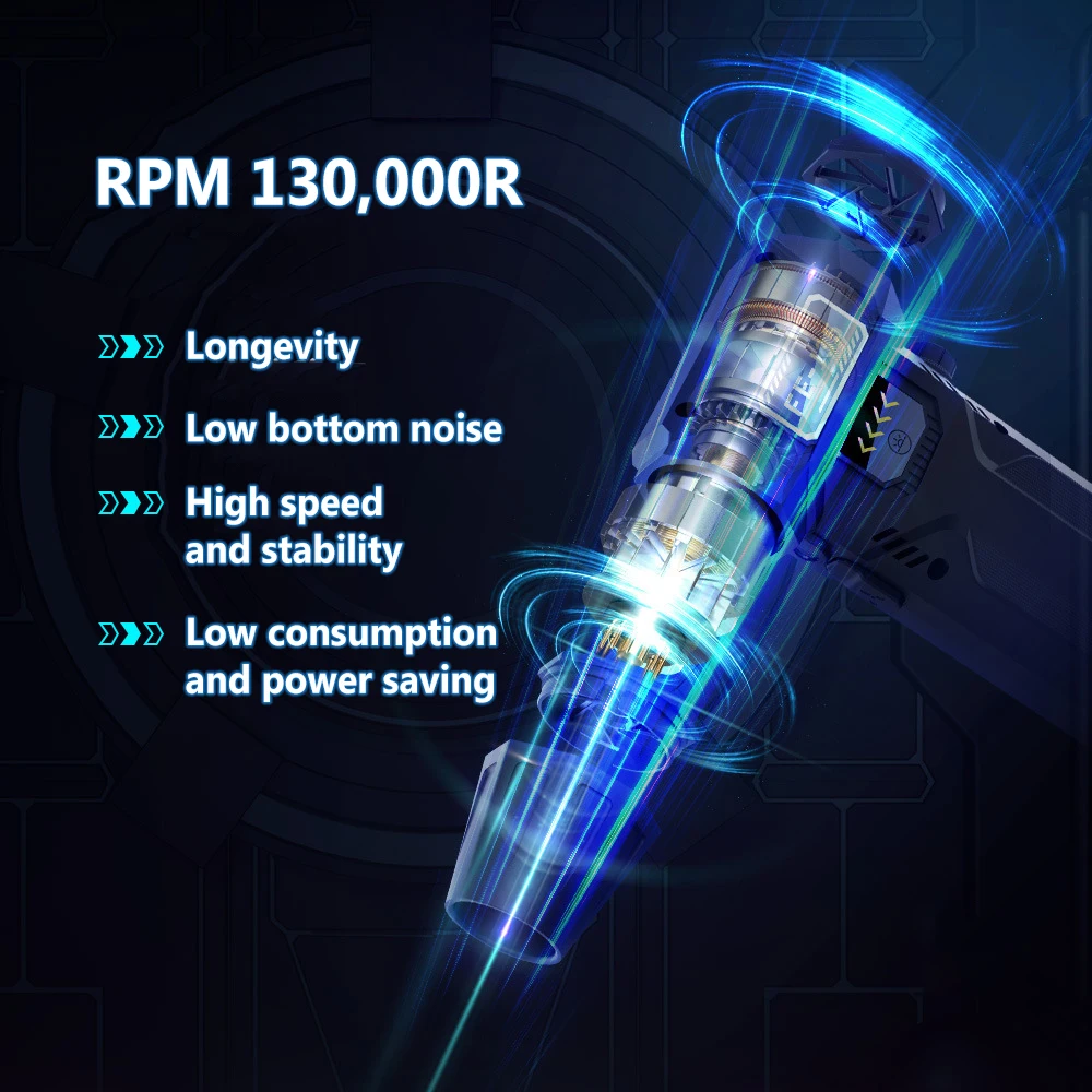 2024 мини турбоструйный вентилятор мощная воздуходувка 130000 об/мин бесщеточный