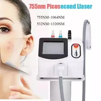 2022 portable 4 probes tattoo removal laser skin rejuvenation carbon peeling skin whitening q switch beauty salon machine