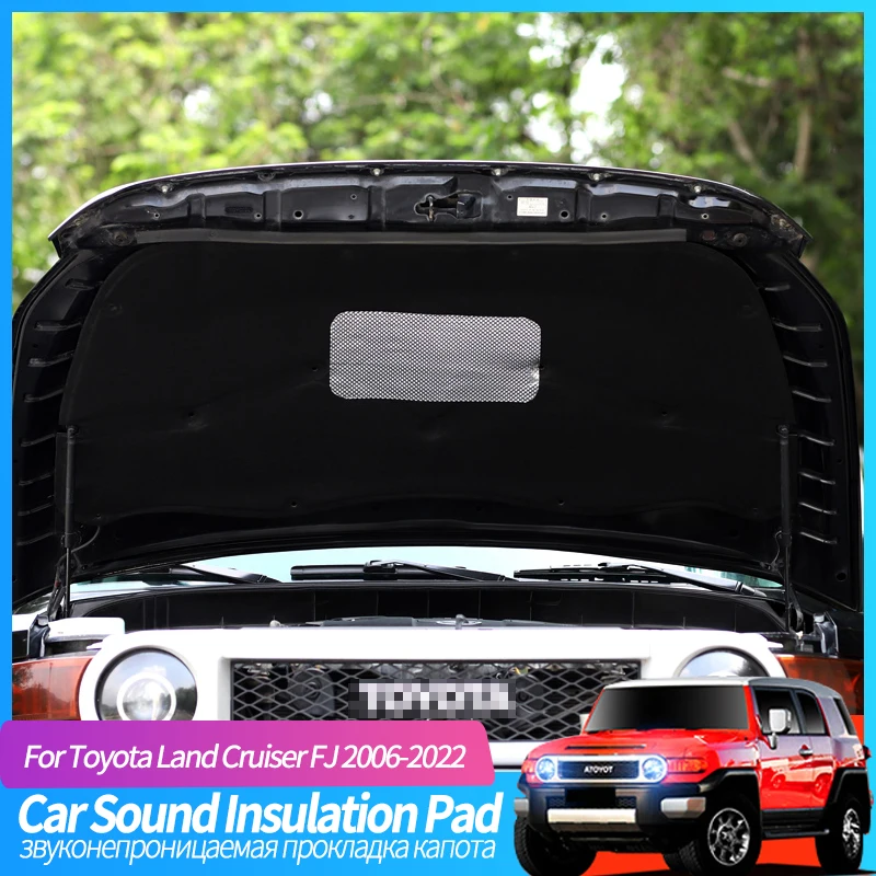 

Car Hood Engine Sound Insulation Pad For Toyota Land Cruiser FJ 2006-2022 Cotton Soundproof Cover Thermal Heat Mat Accessories