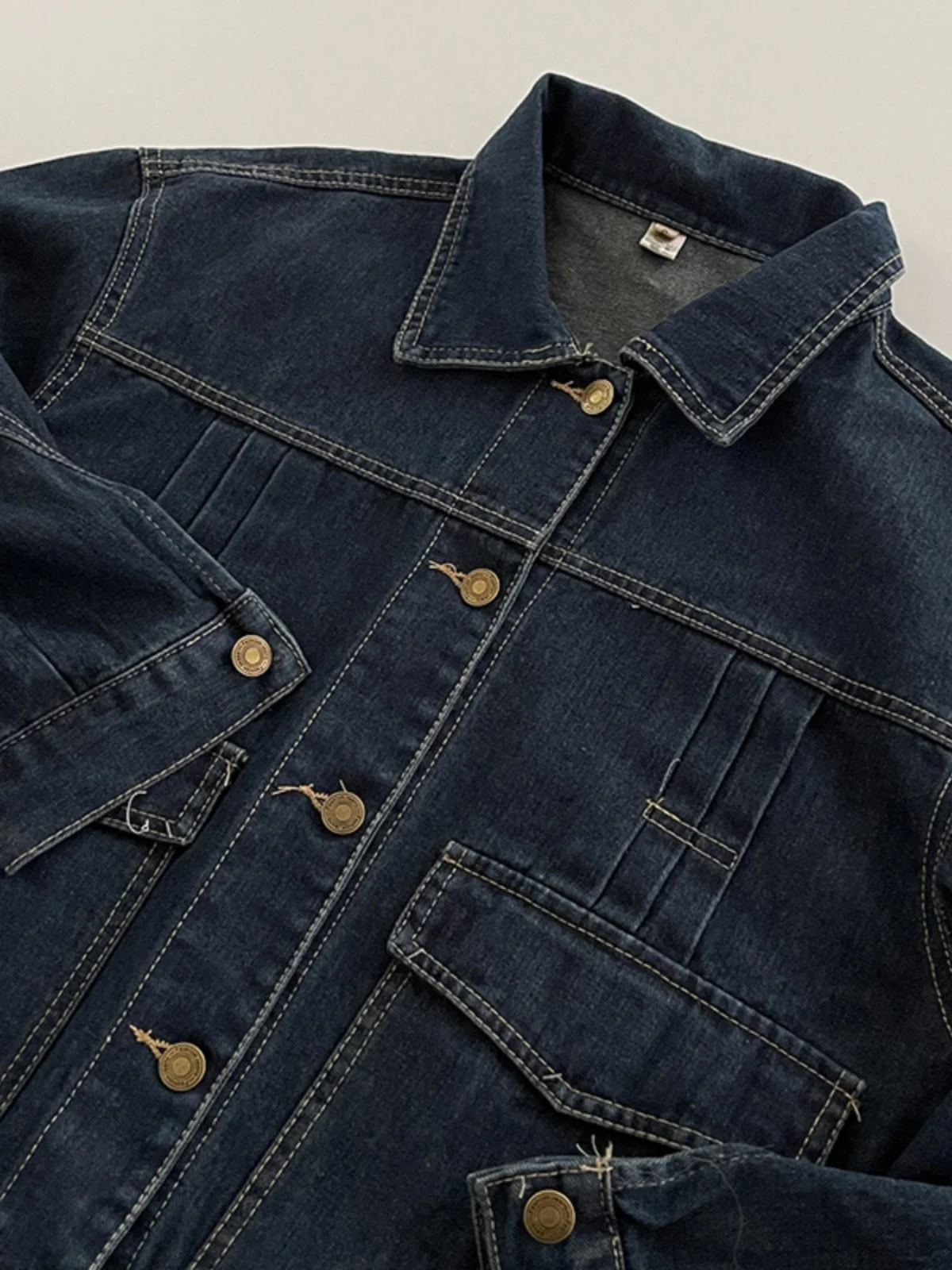 Осень 2024 новая осенняя одежда свободное универсальное джинсовое пальто в стиле