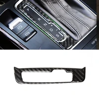 car styling real carbon fiber center console gear shift panel switch button cover trim for audi a4 b8 a5 q5 2009 2015 2016