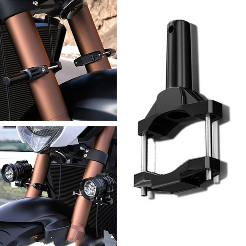 

1PC Motorcycle Spotlight Modification Fixed Bracket Motorcycle Bumper Damping Light Spotlight Fixed Bracket