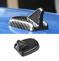dry carbon fiber car shark fin antenna receiver cover trim fit for ford mustang 2015 2021