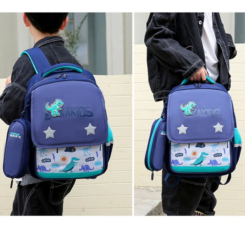 Primary Cartoon Dinosaur Backpacks for Girls Boys New Kindergarten Preschool Cute Children Fashion Schoolbags with Pen Bag Hot