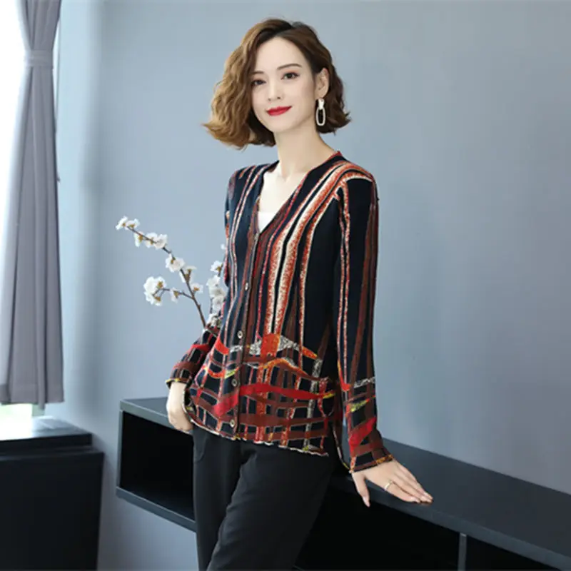 Женский вязаный кардиган в этническом стиле свободный уникальный ретро-стиле с