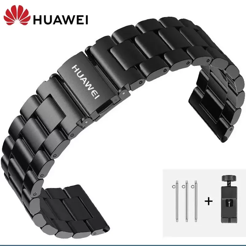 

22mm 20mm Stainless Steel Strap Watch GT3 Gt3 pro /GT Runner/GT2 GT 2Pro GT2e Replacement Watchband with Huawei logo