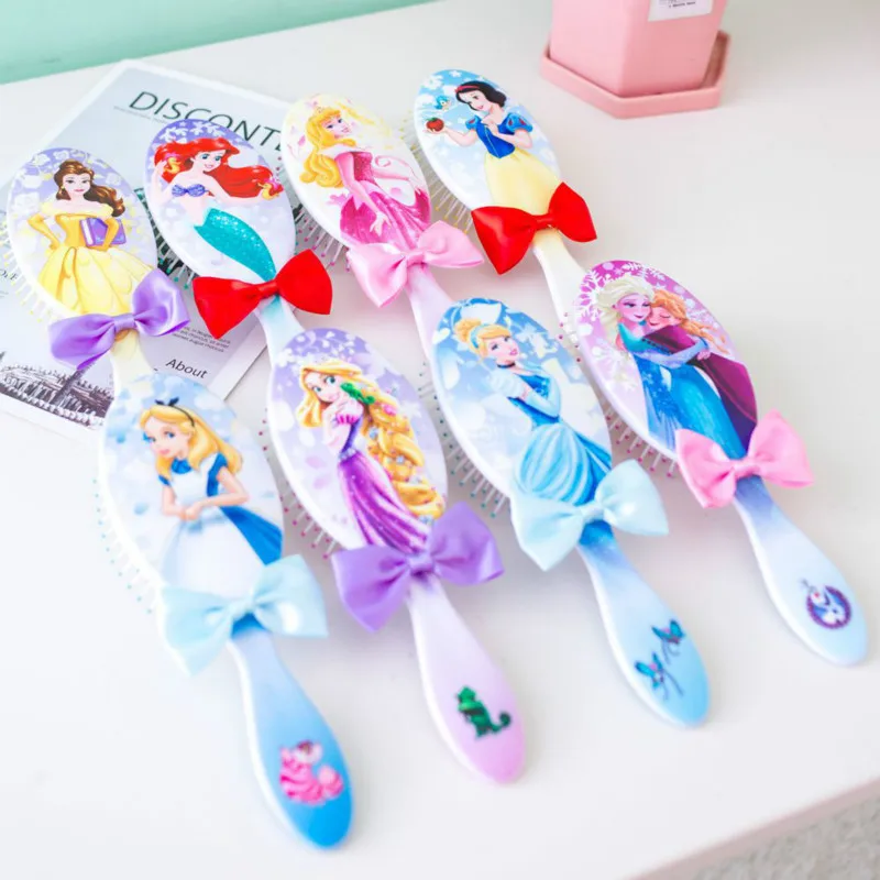 

Disney Mickey Frozen hair clip Cartoon air cushion comb hair anti-static comb children cute comb girl Minnie heart balloon comb