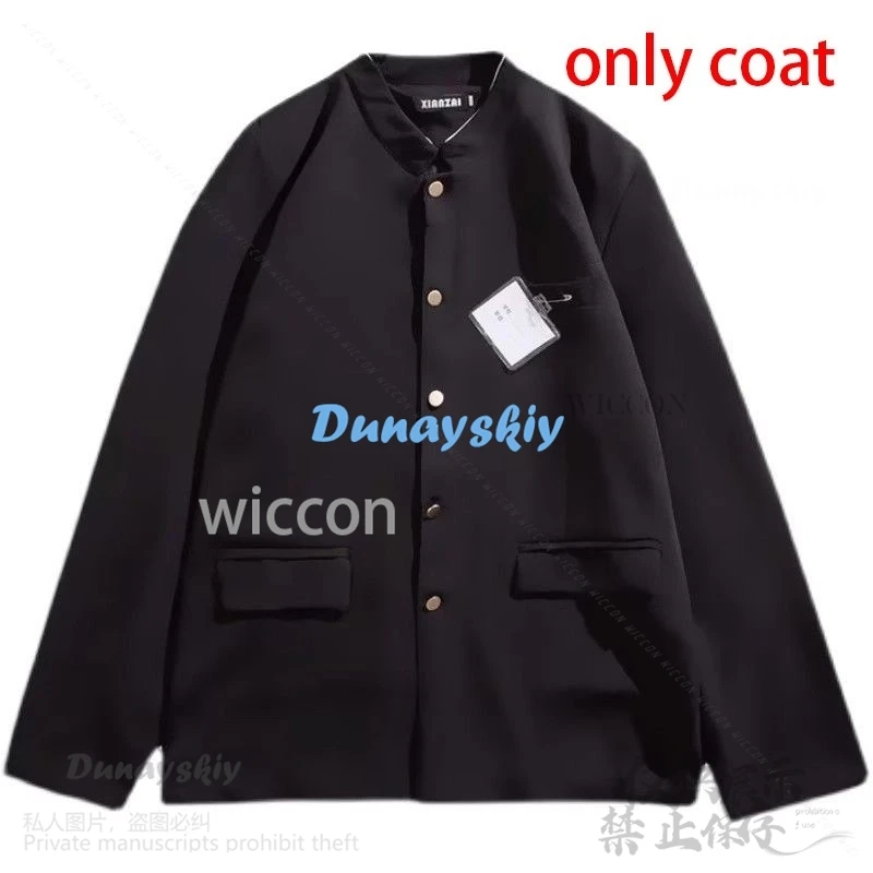 Новый аниме GinpachiSensei Косплей Takasugi Shinsuke Костюм DK Школьная форма Cos Gintamo Парик