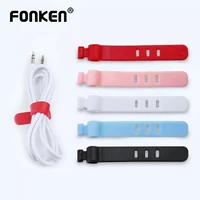 cable organizer clips silicone cable management desktop wire manager cord holder usb charging data line bobbin winder marker