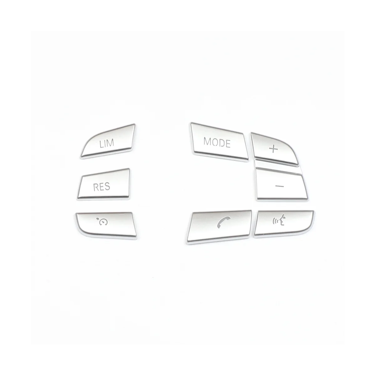 

7PCS Car Steering Wheel Button Switch Cover Trim for 1 2 3 4 5 7 Series GT3 GT5 X3 X5 X6 F10 F20 F30 E70(Low Match)