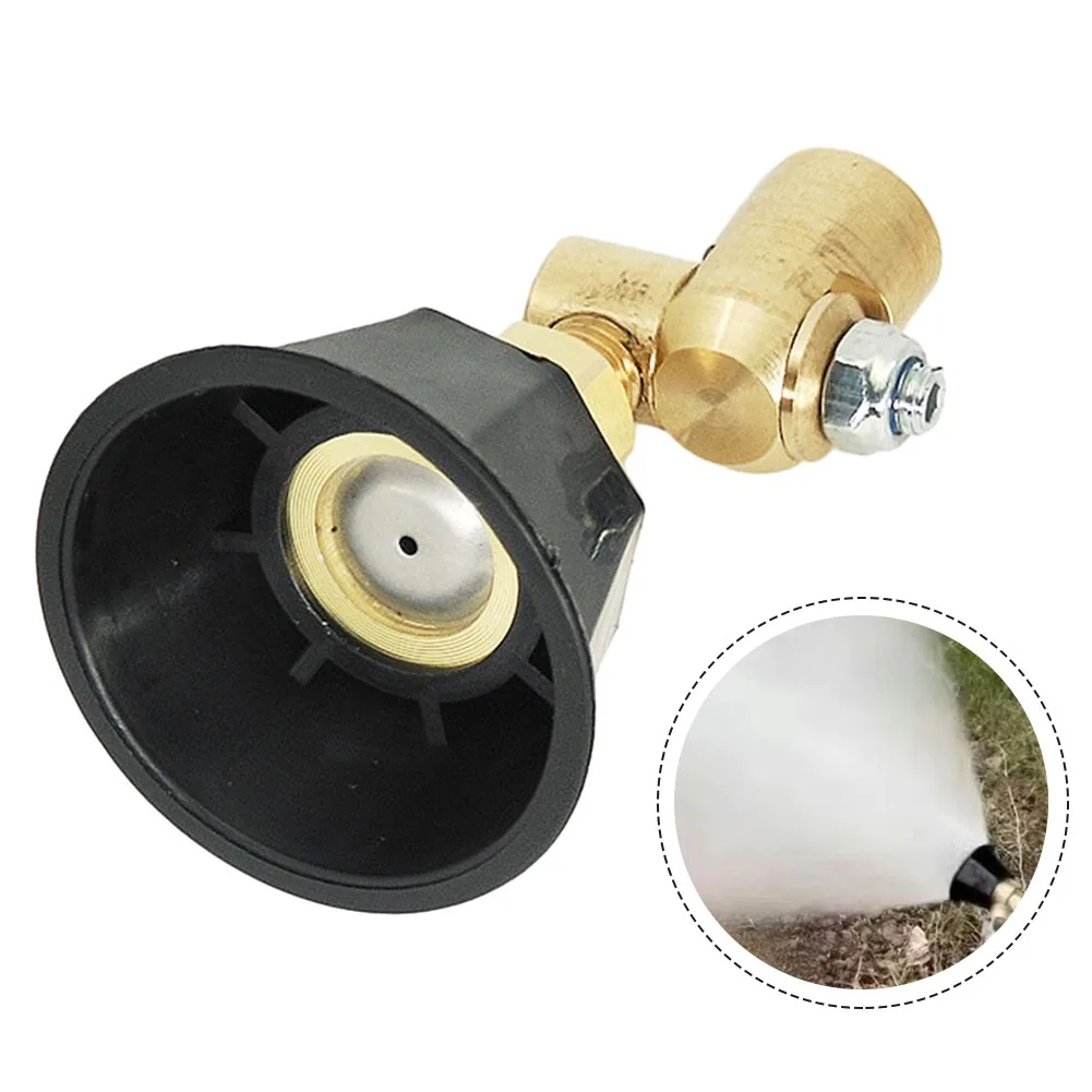 

1pc Atomization Sprayer Nozzle Agricultural Adjustable Gardening Universal Black Cyclone Nozzle Watering Irrigation Tools