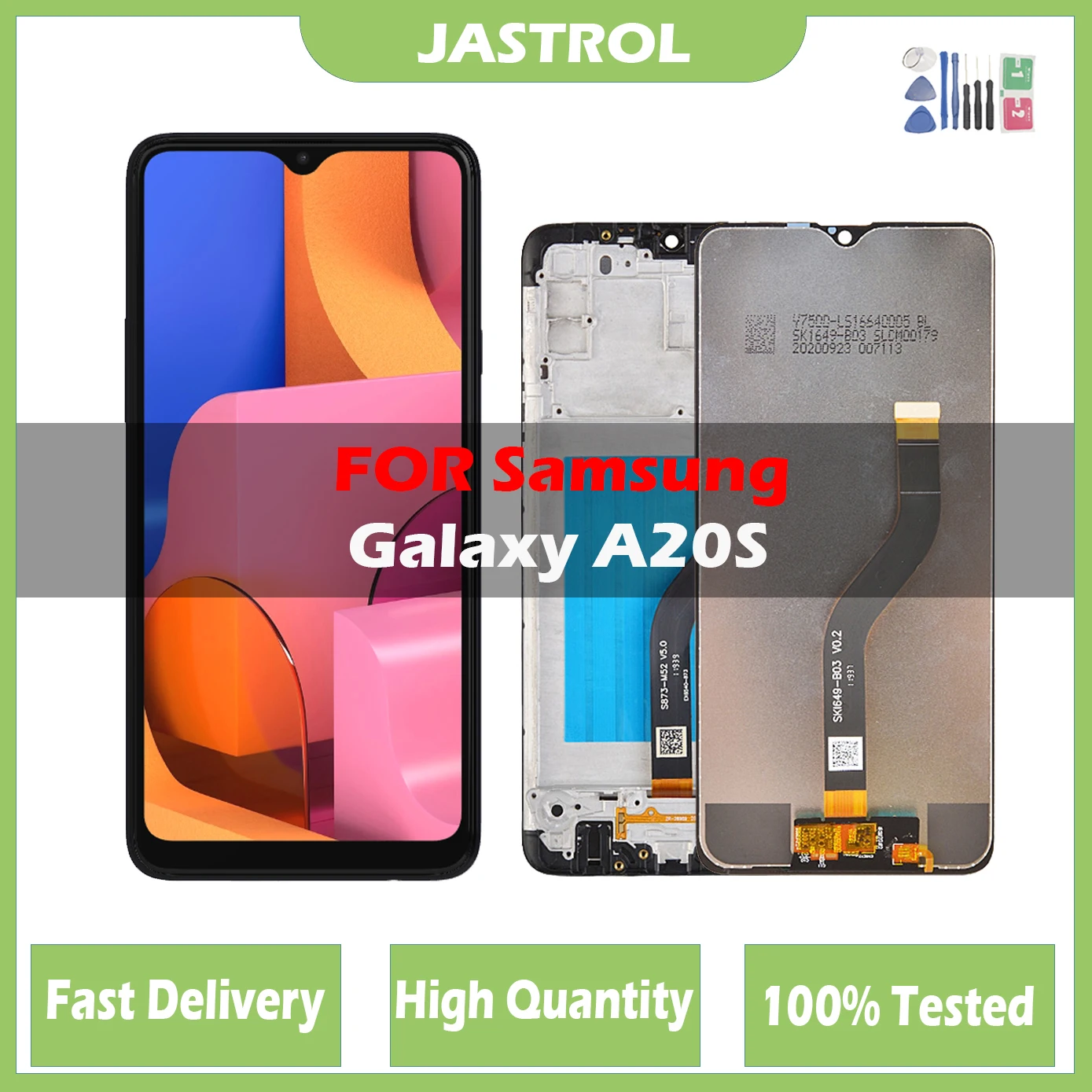 

6.5'' Original LCD For SAMSUNG Galaxy A20s A207 A2070 SM-A207F LCD Display Screen Digitizer Assembly Repacement For A20S lcd