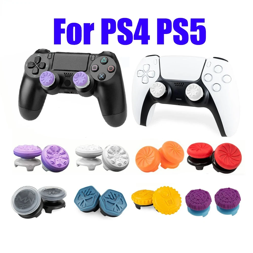 

2Pcs Hand Grip Extenders Caps for For PlayStation 4 (PS4 PS5) Gamepad CQC FPS Analog Button Extenders Rubber Joystick Caps