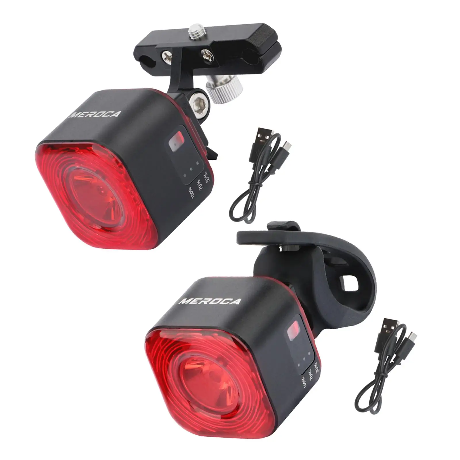 

Bicycle Smart Auto Brake Sensing Light IPx6 Waterproof LED Charging Cycling Taillight Bike Rear Light Accessories