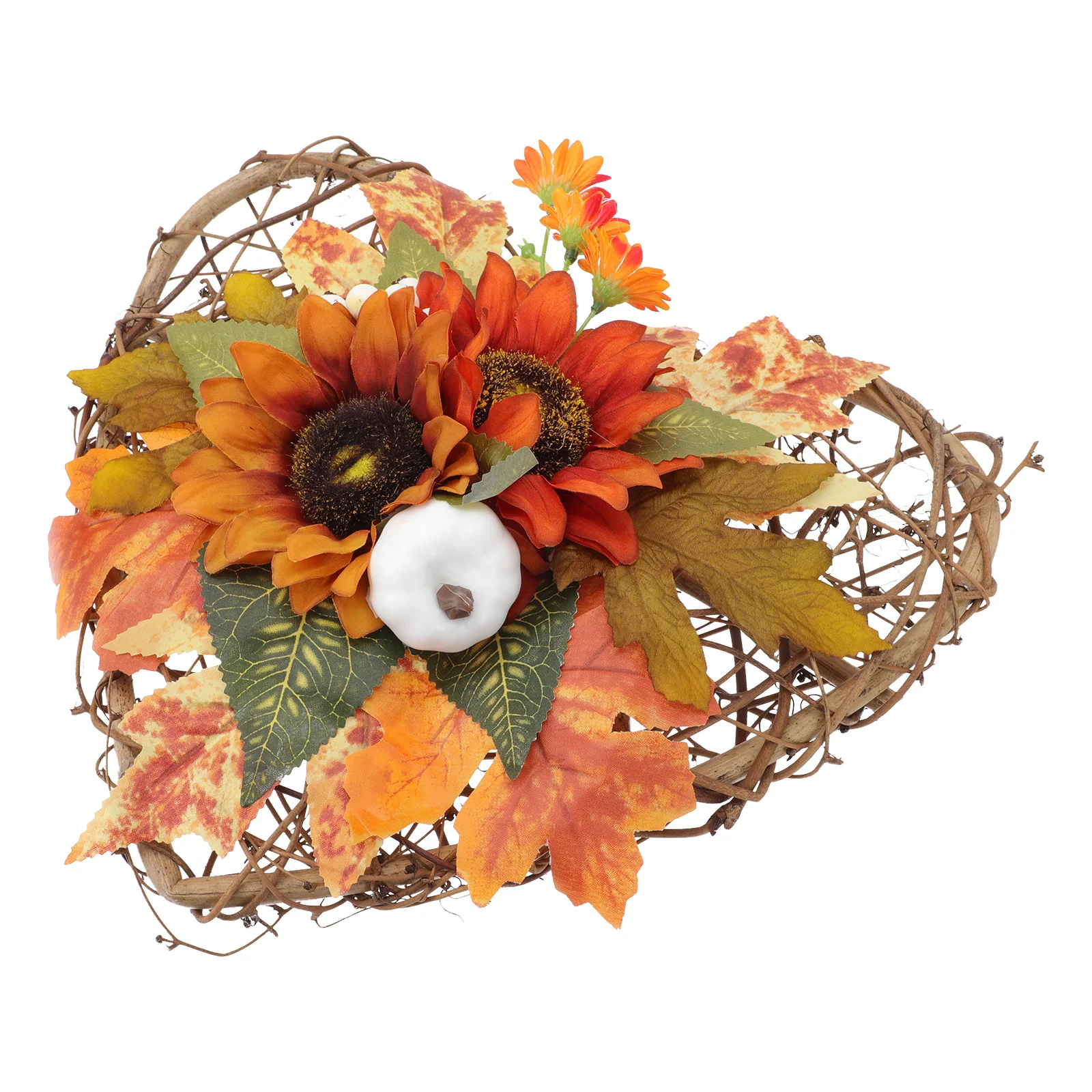 

Artificial Garland Hanging Wreath Fall Wedding Decor Festival Style Pendant Thanksgiving Day Floral Ornament Autumn Themed Door