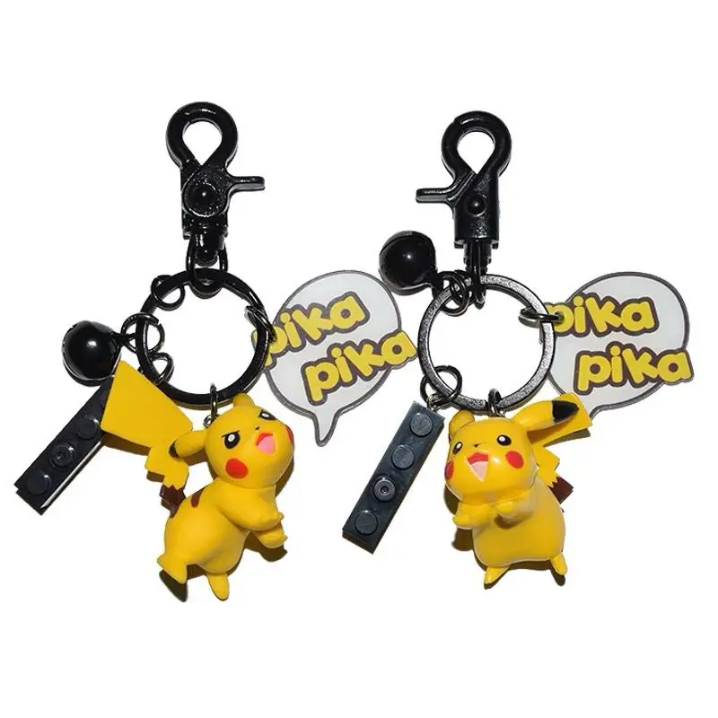 

Pokemon Pikachu anime key chain couple models a pair of key ornaments female cute girlfriends key chain Pikachu couple jewelry
