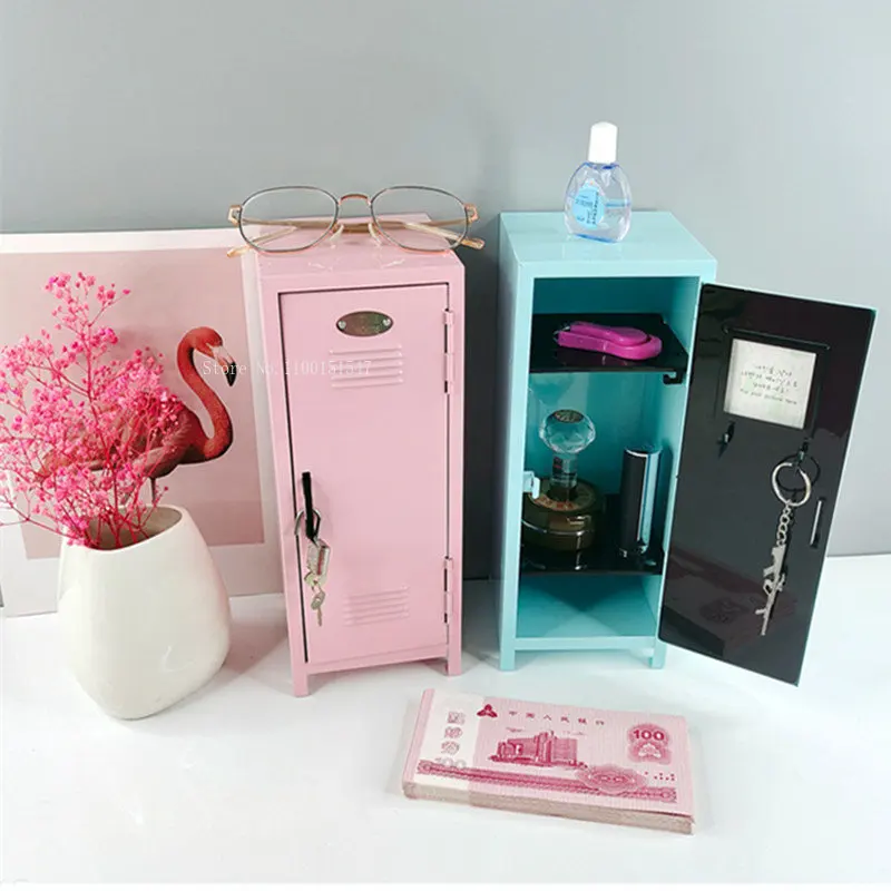 

And Storage Cosmetics Box Keys Iron Cards Paper Other Bank Items Storage Storage Desktop Dormitory Cabinet Money Small Mini