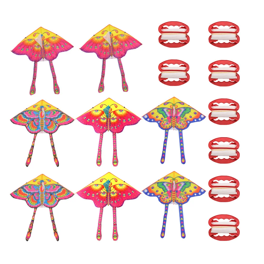 

Kite Kidskites Outdoor Flyeasybutterfliestriangle Plaything Children Cartoonbeach Flying Colorful Small Line Single Shaped Huge