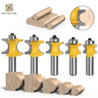 router bit 5pcs bullnose half round bit endmill router bits wood 2 flute bearing woodworking tool milling cutter lt019