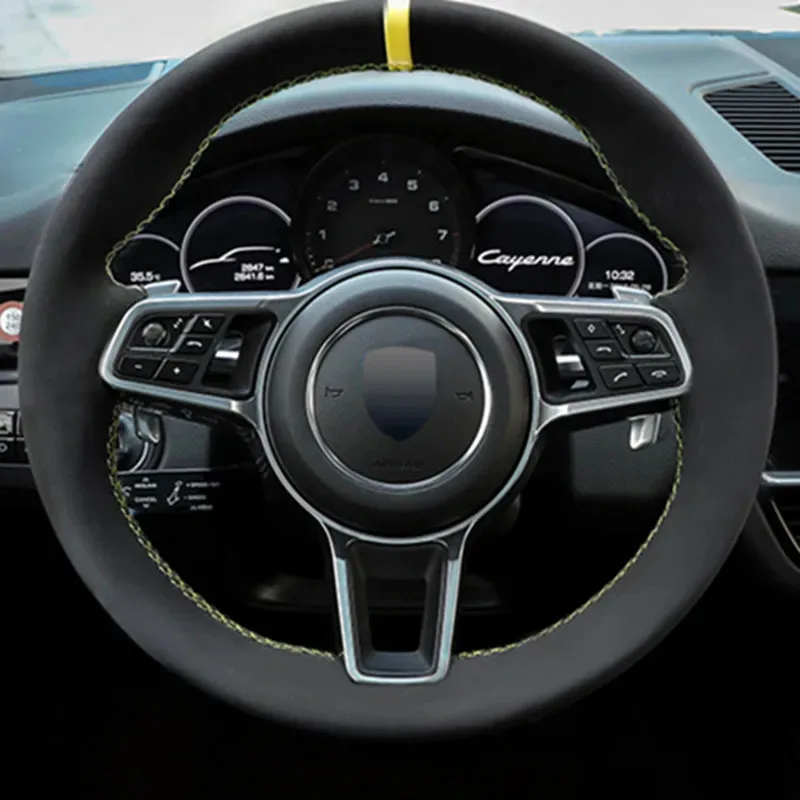 Ручное шитье своими руками чехол рулевого колеса автомобиля 2015-2121 для Porsche Macan