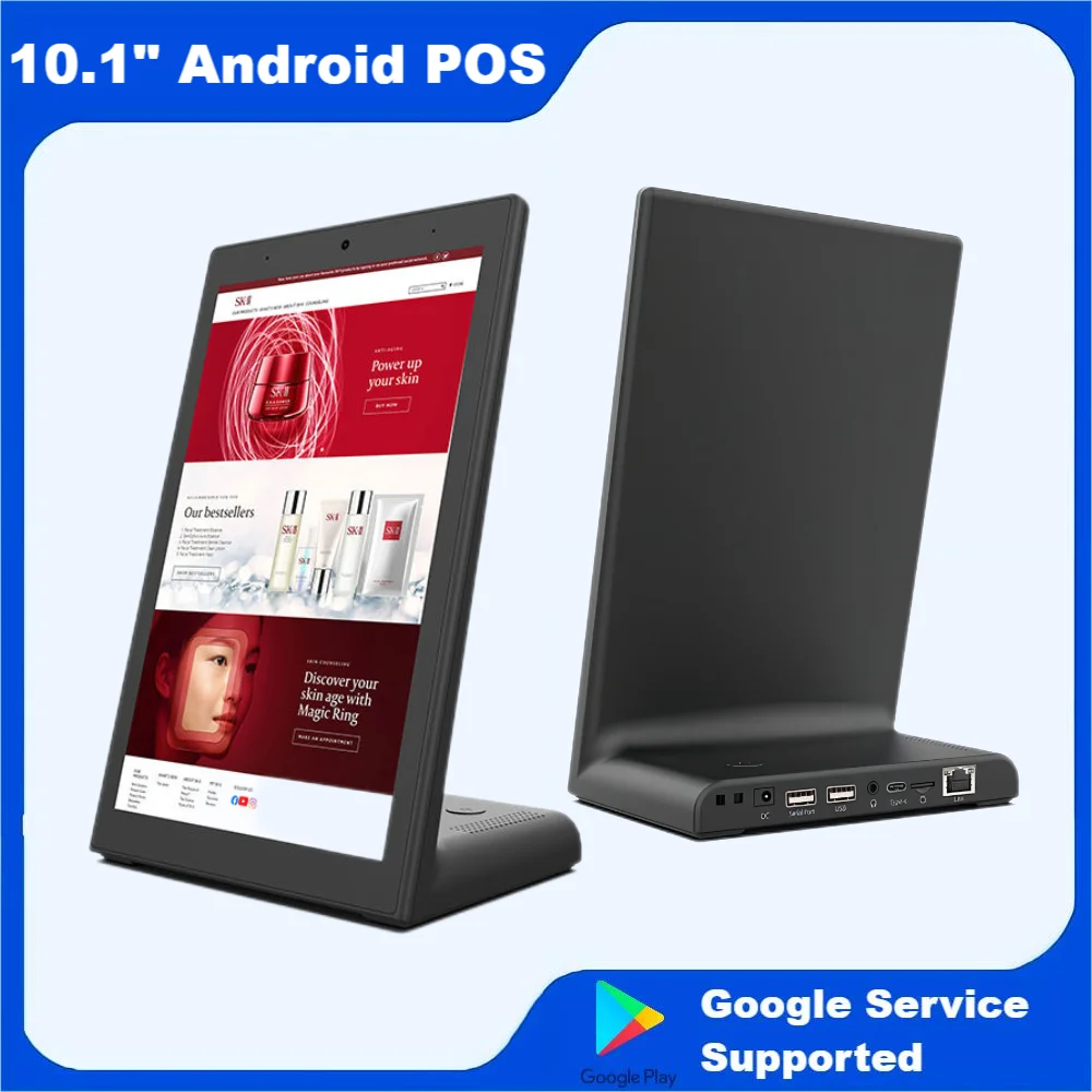 

RK3288 10.1 Inch Android Desktop POS Vertical Touch Screen Display Restaurant Menu Customer Feedback PAD Industrial Tablet