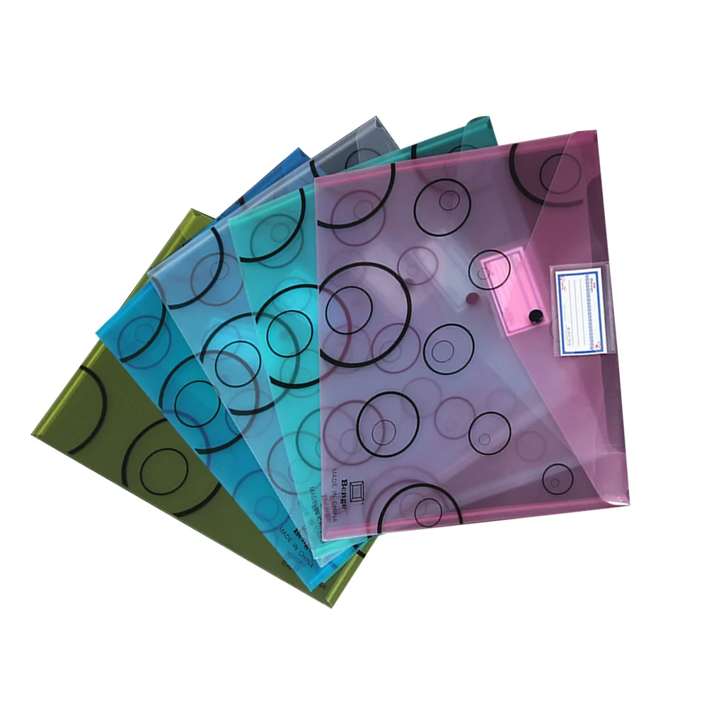 

5pcs Useful Practical Durable for Home School Office Folder Document Folder Organizer