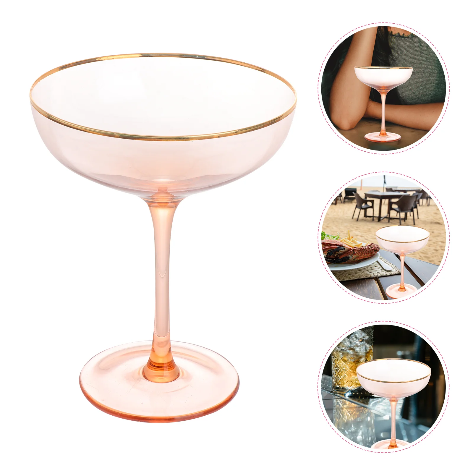 

Glassescupchampagne Cocktail Whiskey Martini Shot Goblet Coupe Drinking Glassware Cups Set Goblets Dessert Mojito Footed Party