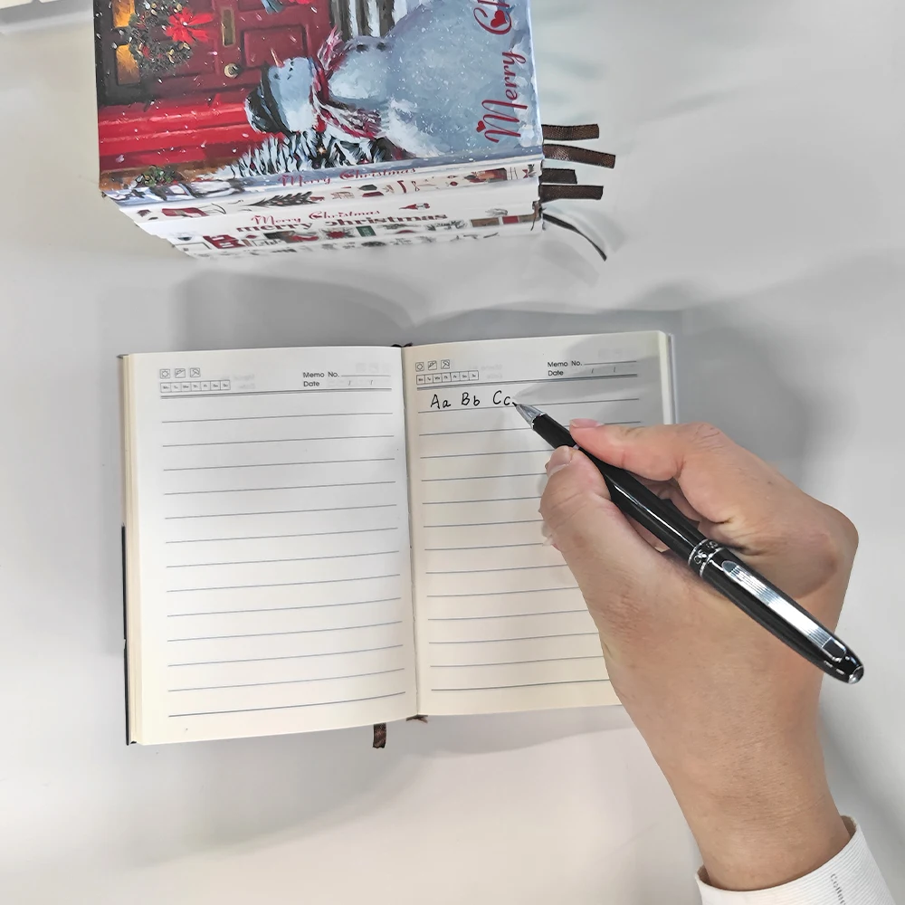 

Блокноты A6 для школы, горизонтальный журнал, 2022 мультяшный дневник, ежедневник, еженедельный планер, канцелярские принадлежности с рождественской тематикой Gift