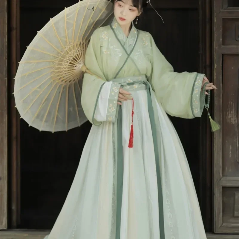 Оригинальное платье Hanfu женское слитное в стиле супер Феи Jin китайском на весну и