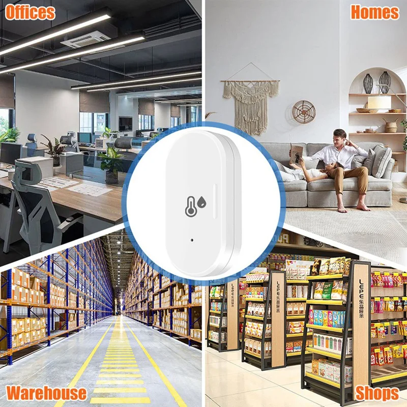 Умный датчик температуры и влажности Tuya Zigbee наружный гигрометр термометр