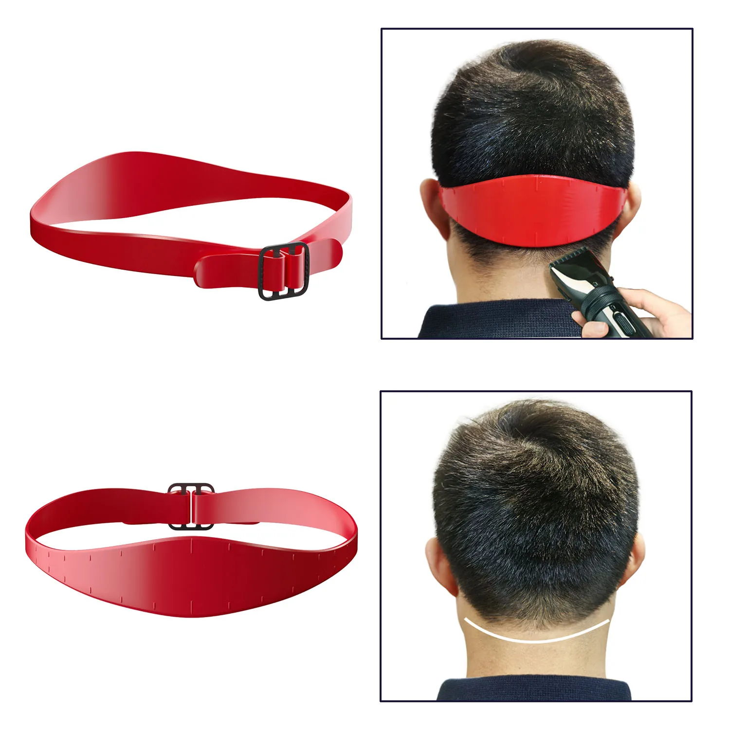 

Линейка для стрижки волос для мужчин устройство для придания формы шеи стайлер линейка парикмахерский расческа шаблон инструменты для прически