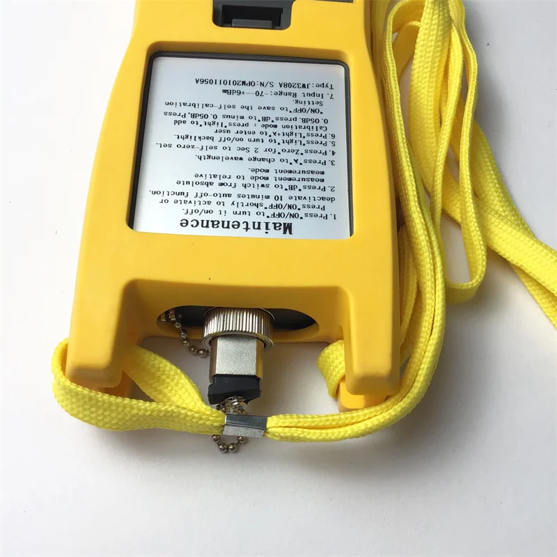 Optical Power Meter JW3208 Optical Tester Optical Attenuation High Precision Dual Interface Support 6 wavelengths FC connector