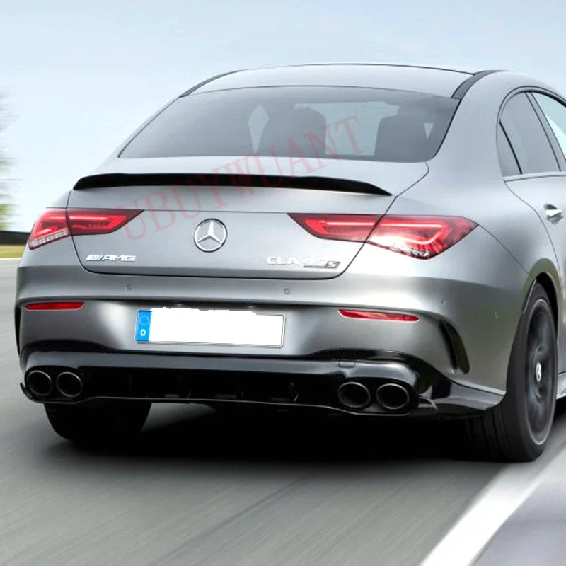 Задний спойлер C118 для Mercedes Benz CLA Class W118 2019-2020 CLA250 CLA200 CLA220 ABS глянцевый черный задний