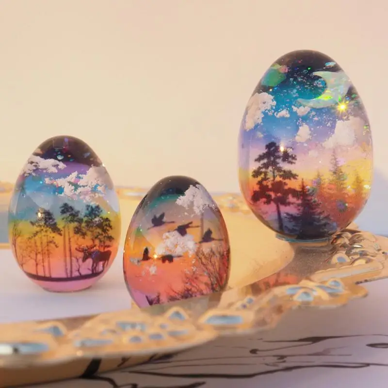 

Egg Resin Mold 3D Mold Resin Casting Molds Waterdrop Silicone Resin Molds Water Droplet Resin Mold Reusable Tear Resistant For