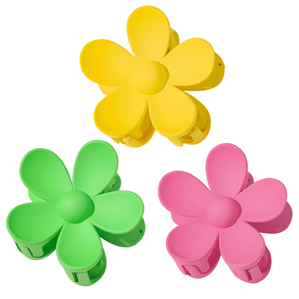 

3 pcs Flower Hair Clip Small Claw Clips Cute Hair Clips Decorative Claw Clips Women Jaw Clips