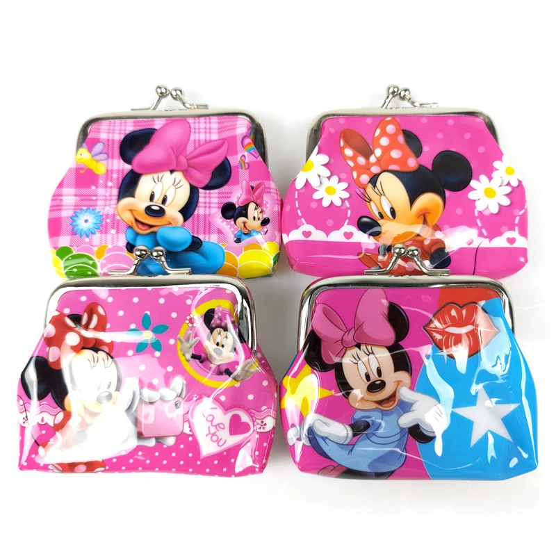 

12pcs/lot Happy Birthday Events Party Disney Minnie Mouse Theme Girls Money Gifts Bags Baby Shower Decorations DIY Cute Purse