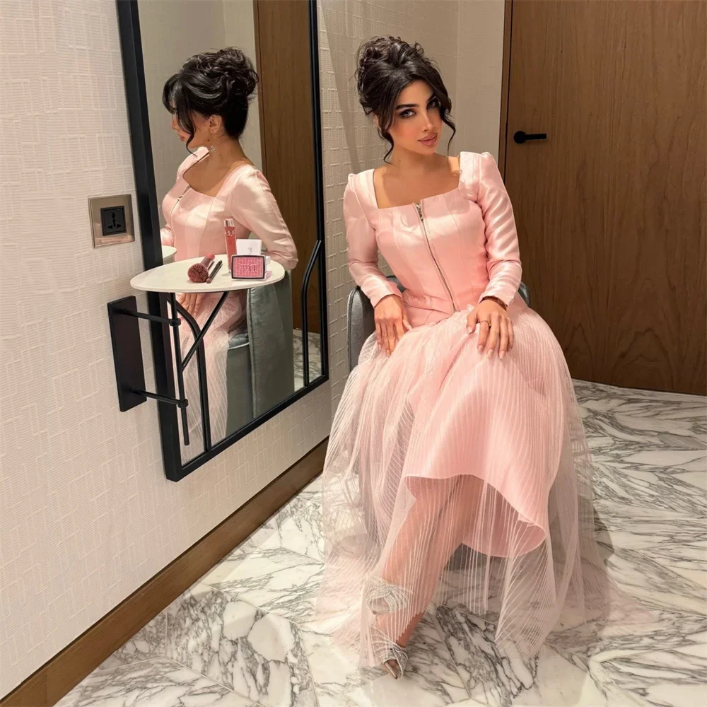 Торжественное платье Саудовская Аравия Вечерний выпускной дериан Ye Квадратный