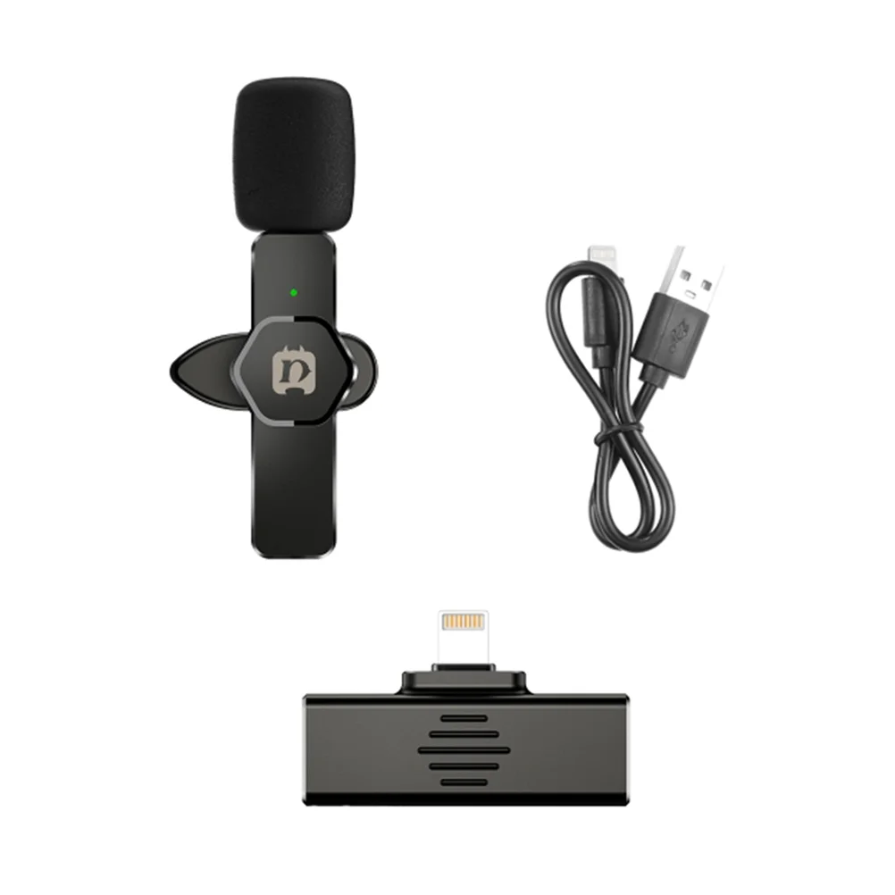 

Wireless Lavalier Microphone Laptop Computer Phone Clip-on Mic for Recording