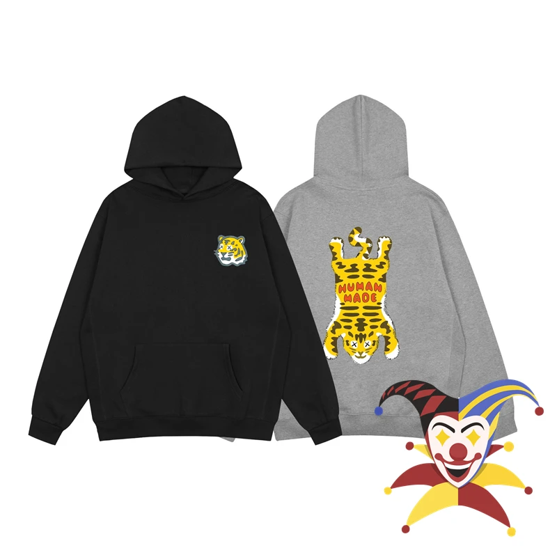 

2022fw Human Made Hoodie Men Women Tiger Print Top Version Sweatshirts Pullovers