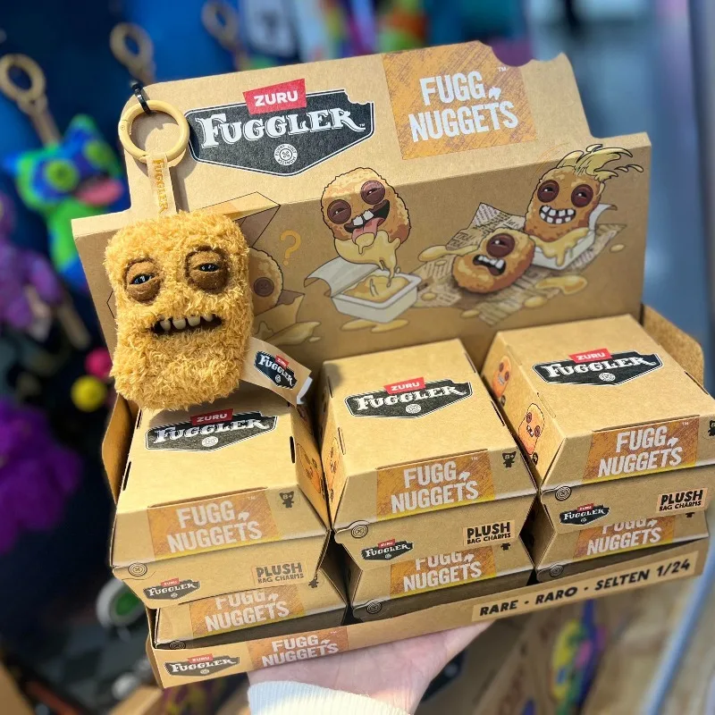 Плюшевая подвеска-кукла Fuggler Nuggets: Слепая коробка-сюрприз, Брелок-монстр с зубами в виде куриных наггетсов, Уродливо-милый брелок для ключей, Подарок для рюкзака (art.: 3920d9322d4e8) - 3920d9322d4e8