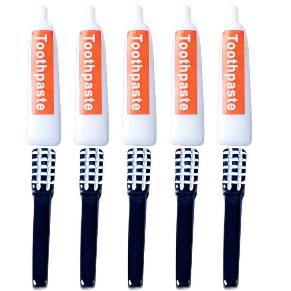 10pcs DIY Resin Ornaments Headdress Accessories Case Accessories Resin Charms Toothpaste DIY Crafts Accessories